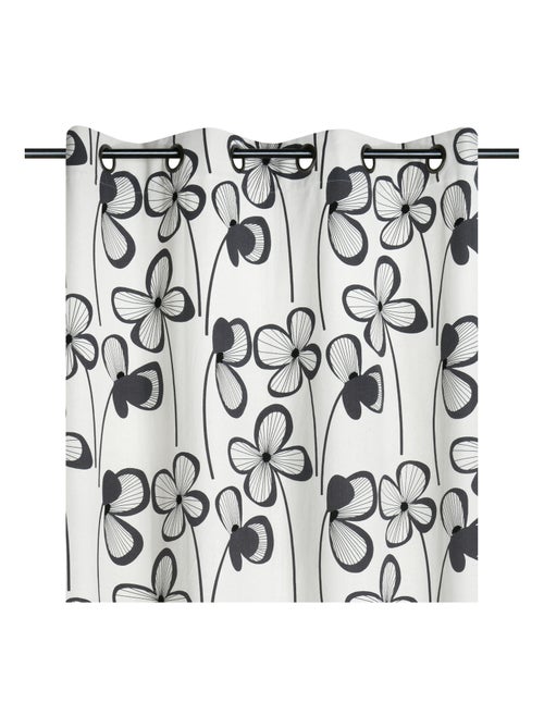 Rideau floral graphique moderne - Kiabi