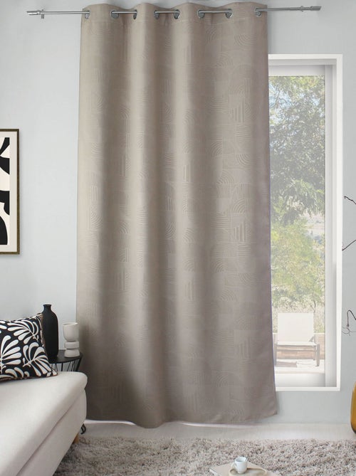 Rideau frappé occultant SIGNATURE - Kiabi