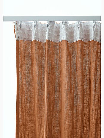 Rideau Galon Fronceur – Double Gaze de Coton Gaïa