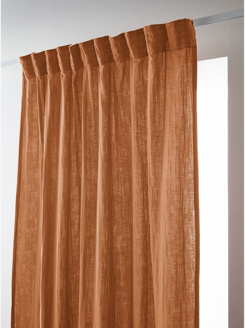 Rideau galon fronceur – double gaze de coton gaïa - Kiabi Rideau galon fronceur – double gaze de coton gaïa - Kiabi
