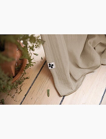 Rideau Galon Fronceur – Double Gaze de Coton Gaïa