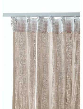 Rideau Galon Fronceur – Double Gaze de Coton Gaïa