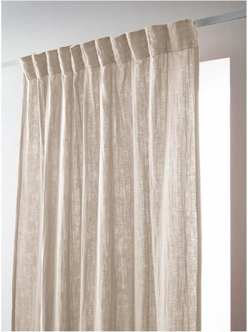 Rideau Galon Fronceur – Double Gaze de Coton Gaïa - Kiabi