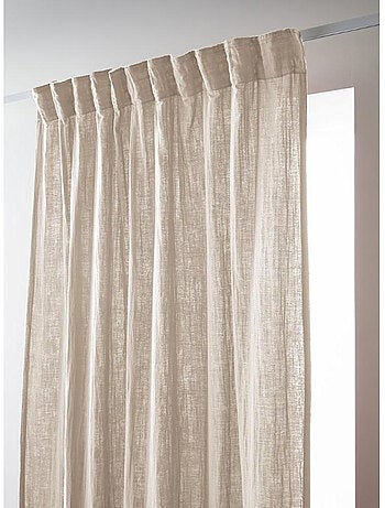 Rideau galon fronceur – double gaze de coton gaïa