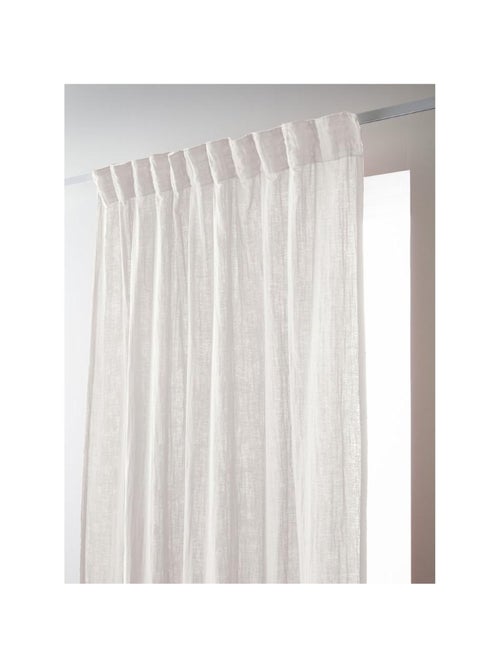 Rideau Galon Fronceur – Double Gaze de Coton Gaïa - Kiabi