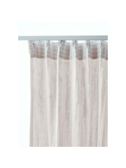 Rideau Galon Fronceur – Double Gaze de Coton Gaïa - Kiabi