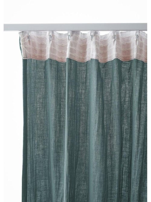 Rideau Galon Fronceur – Double Gaze de Coton Gaïa - Kiabi Rideau Galon Fronceur – Double Gaze de Coton Gaïa - Kiabi
