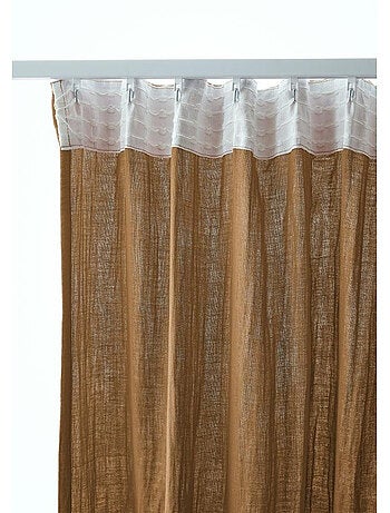 Rideau Galon Fronceur – Double Gaze de Coton Gaïa
