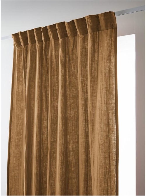 Rideau Galon Fronceur – Double Gaze de Coton Gaïa - Kiabi