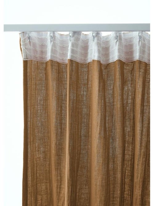 Rideau Galon Fronceur – Double Gaze de Coton Gaïa - Kiabi