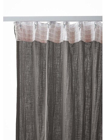 Rideau Galon Fronceur – Double Gaze de Coton Gaïa