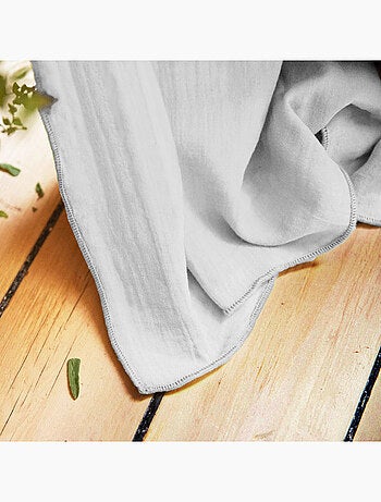 Rideau Galon Fronceur – Double Gaze de Coton Gaïa