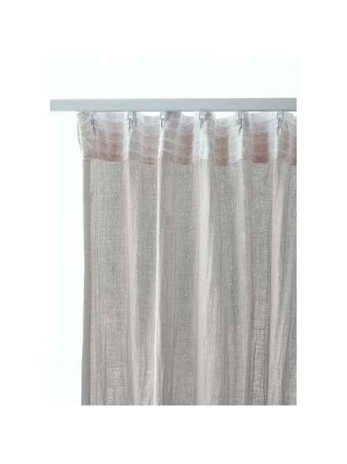 Rideau Galon Fronceur – Double Gaze de Coton Gaïa - Kiabi