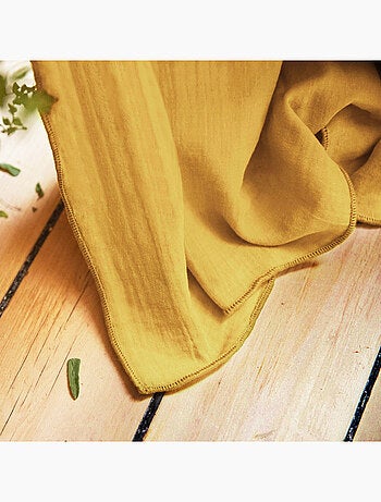 Rideau Galon Fronceur – Double Gaze de Coton Gaïa