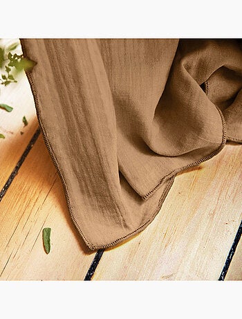 Rideau Galon Fronceur – Double Gaze de Coton Gaïa