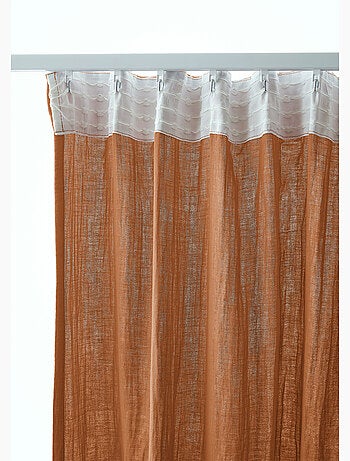 Rideau Galon Fronceur – Double Gaze de Coton Gaïa