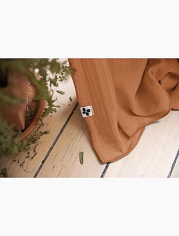 Rideau Galon Fronceur – Double Gaze de Coton Gaïa