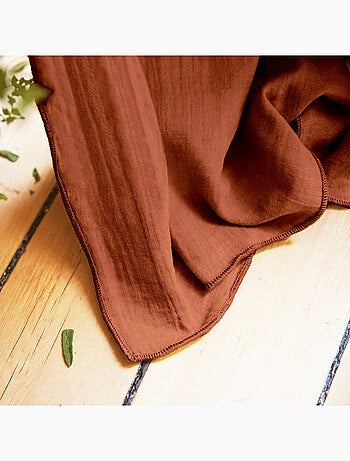 Rideau Galon Fronceur – Double Gaze de Coton Gaïa