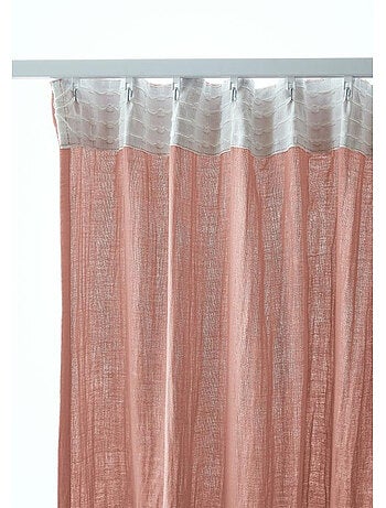 Rideau Galon Fronceur – Double Gaze de Coton Gaïa