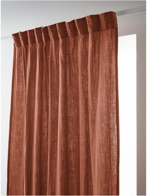 Rideau Galon Fronceur – Double Gaze de Coton Gaïa - Kiabi Rideau Galon Fronceur – Double Gaze de Coton Gaïa - Kiabi