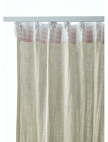 Rideau Galon Fronceur – Double Gaze de Coton Gaïa