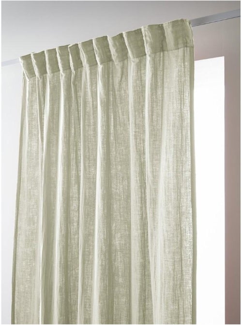 Rideau Galon Fronceur – Double Gaze de Coton Gaïa - Kiabi Rideau Galon Fronceur – Double Gaze de Coton Gaïa - Kiabi