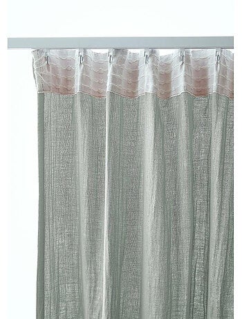 Rideau Galon Fronceur – Double Gaze de Coton Gaïa