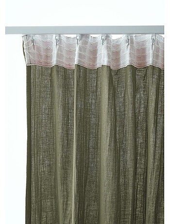 Rideau Galon Fronceur – Double Gaze de Coton Gaïa