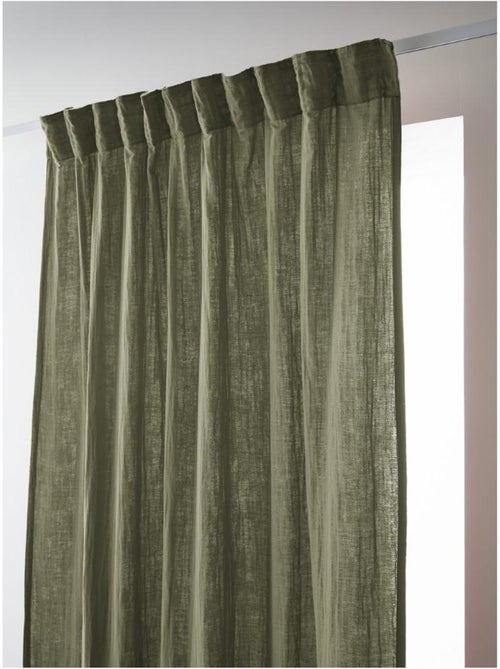 Rideau Galon Fronceur – Double Gaze de Coton Gaïa - Kiabi