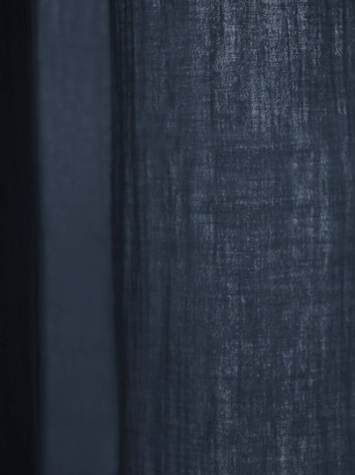 Rideau gaze de coton ajustable - Terre de Nuit - Kiabi