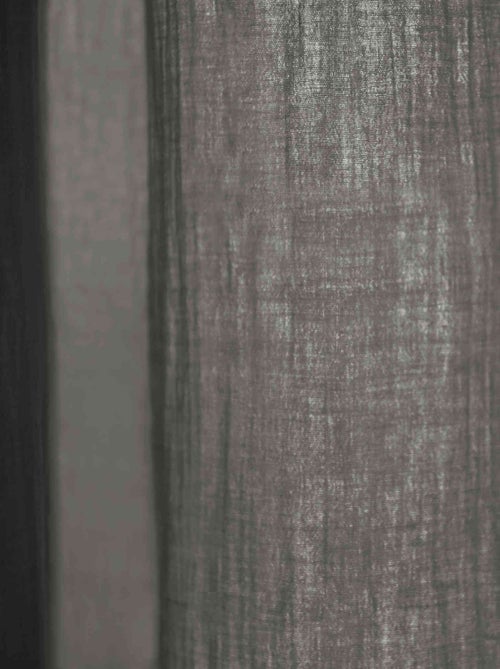 Rideau gaze de coton ajustable - Terre de Nuit - Kiabi