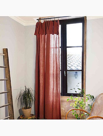 Rideau gaze de coton ajustable - Terre de Nuit