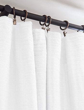 Rideau gaze de coton ajustable