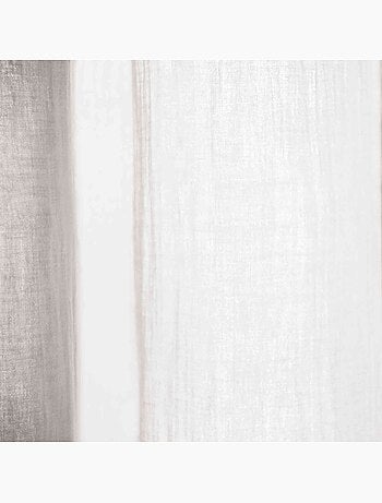 Rideau gaze de coton ajustable (lot de 2) - Terre de Nuit