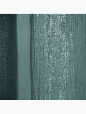 Rideau gaze de coton ajustable (lot de 2) - Terre de Nuit