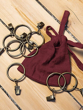 Rideau gaze de coton ajustable (lot de 2) - Terre de Nuit