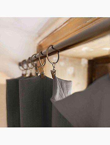 Rideau gaze de coton ajustable (lot de 2) - Terre de Nuit