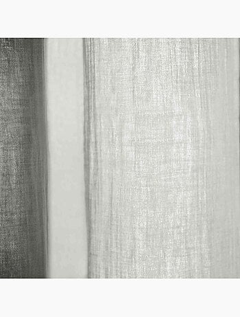 Rideau gaze de coton ajustable (lot de 2) - Terre de Nuit