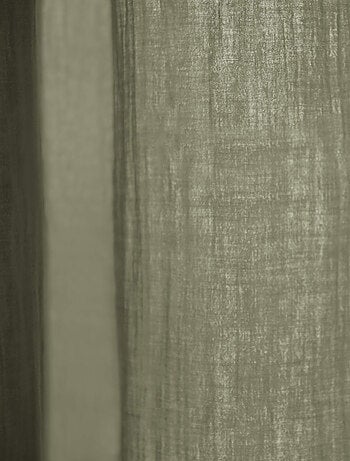 Rideau gaze de coton ajustable (lot de 2) - Terre de Nuit