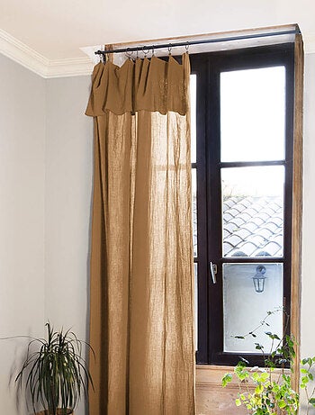 Rideau gaze de coton ajustable (lot de 2) - Terre de Nuit