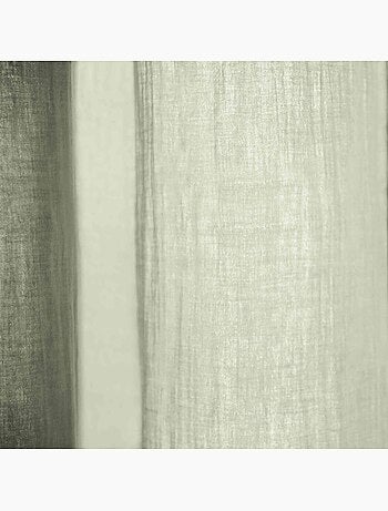 Rideau gaze de coton ajustable (lot de 2) - Terre de Nuit