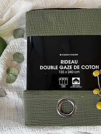 Rideau GAZGAZ gaze de coton
