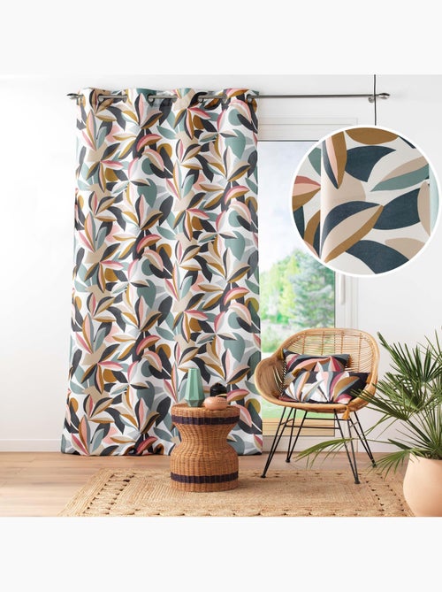 Rideau Grande Hauteur à Œillets – Polyester Imprimé Lavinia - Kiabi