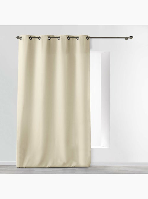 Rideau grande hauteur à œillets – Polyester uni Essentiel - Kiabi