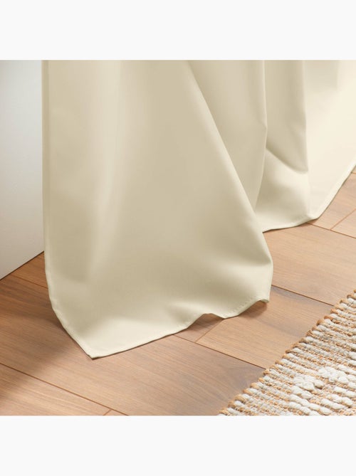 Rideau grande hauteur à œillets – Polyester uni Essentiel - Kiabi