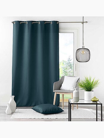 Rideau grande hauteur à œillets – Polyester uni Essentiel