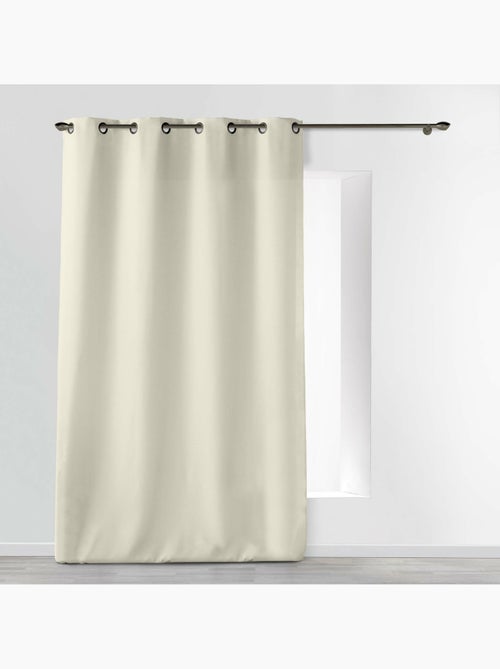 Rideau grande hauteur à œillets – Polyester uni Essentiel - Kiabi