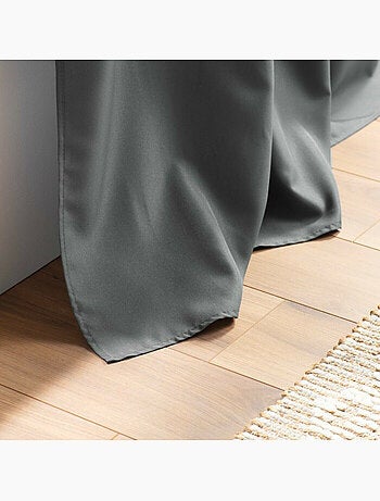 Rideau grande hauteur à œillets – Polyester uni Essentiel
