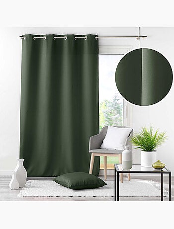 Rideau grande hauteur à œillets – Polyester uni Essentiel