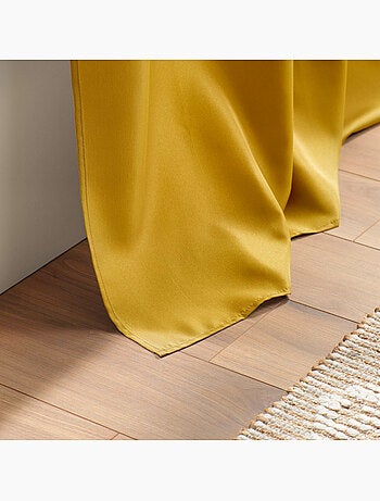Rideau grande hauteur à œillets – Polyester uni Essentiel